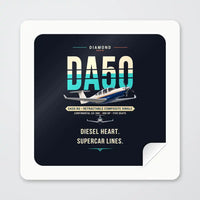 Thumbnail for Diamond DA50 RG - Original - Square Sticker - Peel
