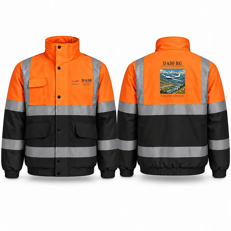 Diamond DA50 RG Reflective Winter Jackets - Poster - Orange & Navy