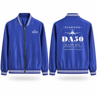 Thumbnail for Diamond DA50 RG Stylish Jackets - Baseball Collar - Heritage - Royal Blue