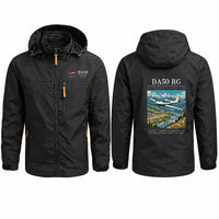 Thumbnail for Diamond DA50 RG Stylish Jackets - Hooded Windbreaker - Poster - Black