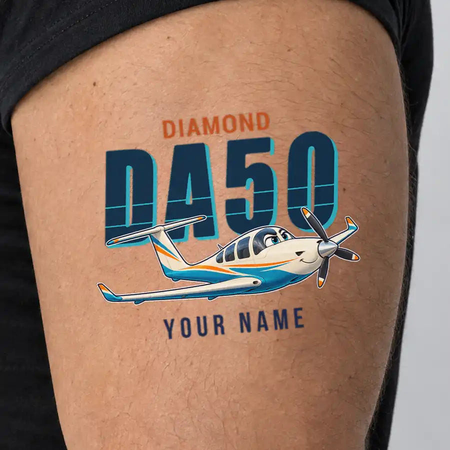 Diamond DA50 RG - Tattoo - Cartoon + Name - Man