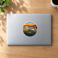Thumbnail for Diamond DA62 - 3D + Name - Circle Sticker - MacBook