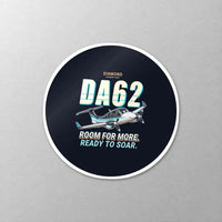 Thumbnail for Diamond DA62 - Cartoon - Circle Sticker - Close-up