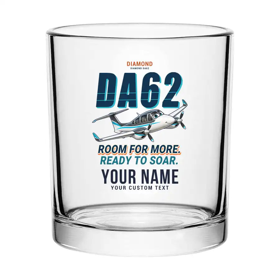 Diamond DA62 - Cartoon + Name - Special Whiskey Glass