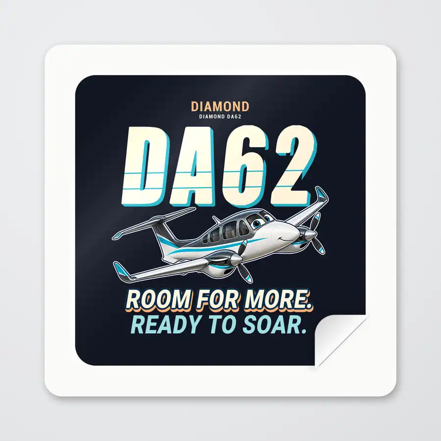 Diamond DA62 - Cartoon - Square Sticker - Peel