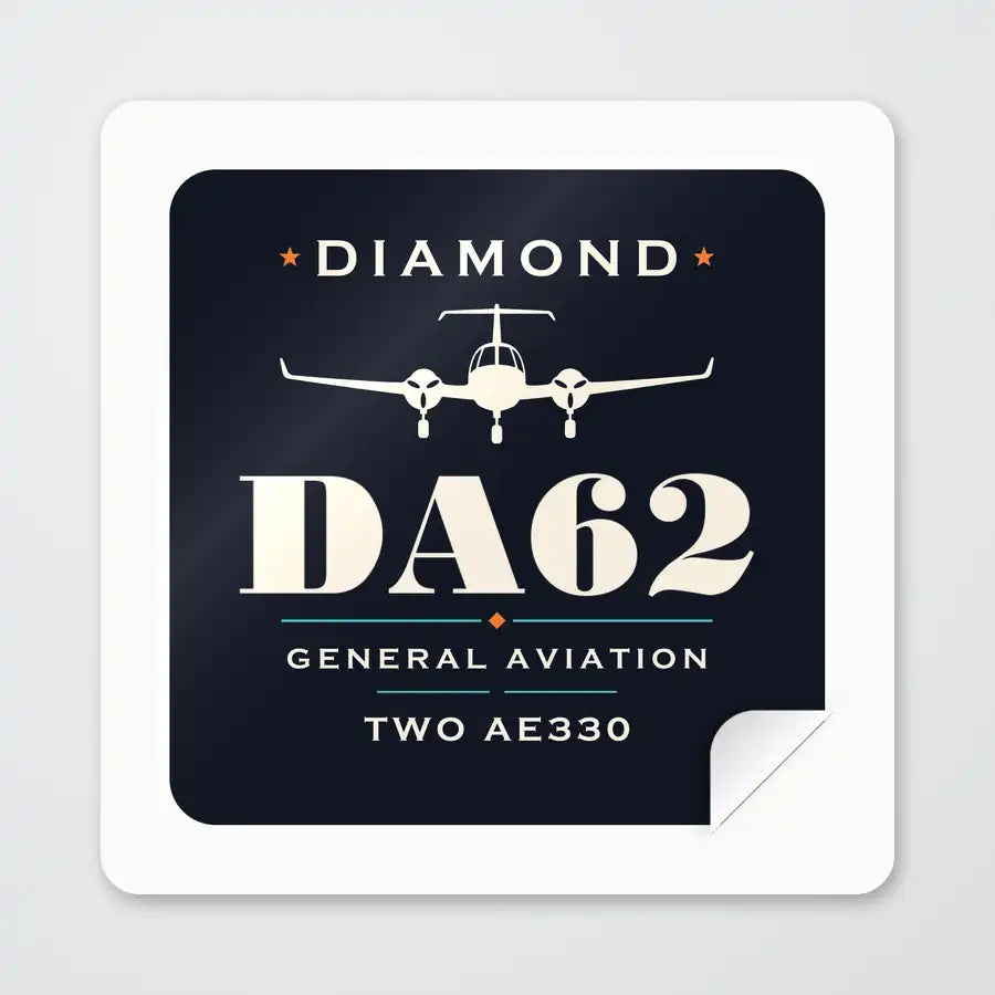 Diamond DA62 - Heritage - Square Sticker - Peel