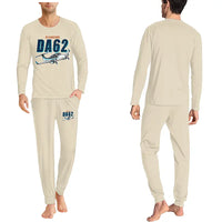 Thumbnail for Diamond DA62 - Men Pajamas - Cartoon Chest - Beige
