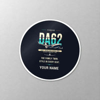 Thumbnail for Diamond DA62 - Original + Name - Circle Sticker - Close-up