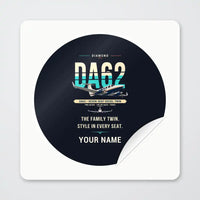 Thumbnail for Diamond DA62 - Original + Name - Circle Sticker - Peel