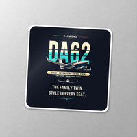 Thumbnail for Diamond DA62 - Original - Square Sticker - Close-up