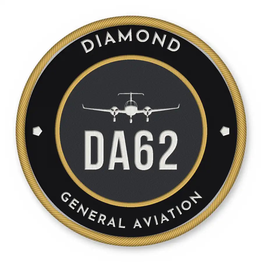 Diamond DA62 Patches - Circle - Black Gold