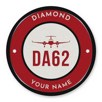 Thumbnail for Diamond DA62 Patches - Circle + Name - Red White