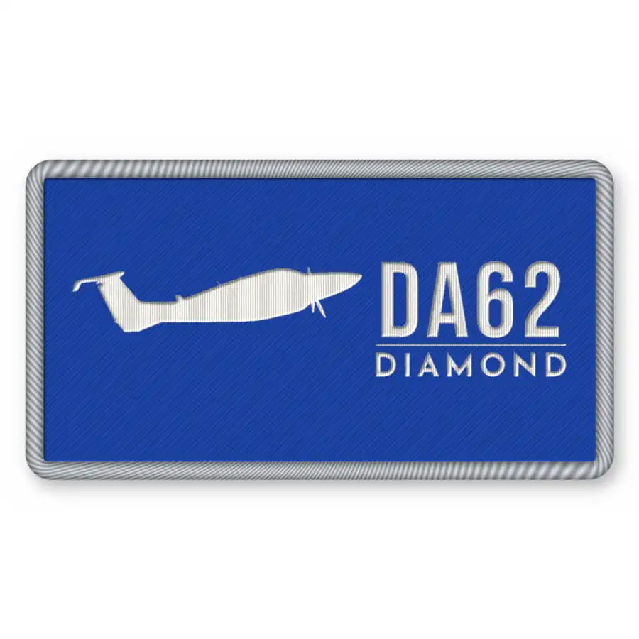 Diamond DA62 Patches - Rectangle - Royal White