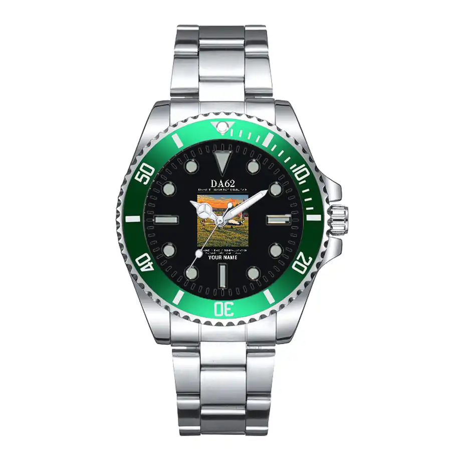 Diamond DA62 - Poster + Name - Premium Diver - Green
