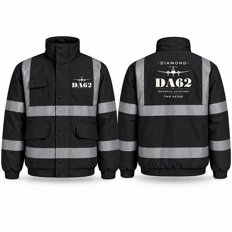 Diamond DA62 Reflective Winter Jackets - Heritage - Black
