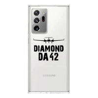 Thumbnail for Diamond DA42 & Plane Transparent Silicone Samsung A Cases