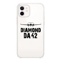 Thumbnail for Diamond DA42 & Plane Designed Transparent Silicone iPhone Cases