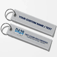 Thumbnail for Diamond DA20i Katana Aviator Key Chains - Light Gray - Personalized