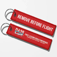 Thumbnail for Diamond DA20i Katana Aviator Key Chains - Red - Remove Before Flight