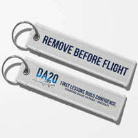 Thumbnail for Diamond DA20i Katana Aviator Key Chains - White - Remove Before Flight