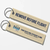Thumbnail for Diamond DA40 NG Aviator Key Chains - Beige - Remove Before Flight