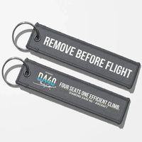Thumbnail for Diamond DA40 NG Aviator Key Chains - Gray - Remove Before Flight