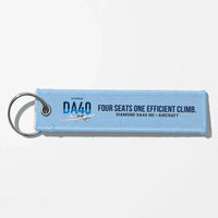 Thumbnail for Diamond DA40 NG Aviator Key Chains - Light Blue