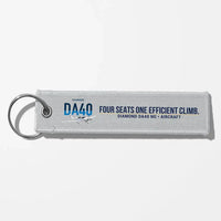 Thumbnail for Diamond DA40 NG Aviator Key Chains - Light Gray