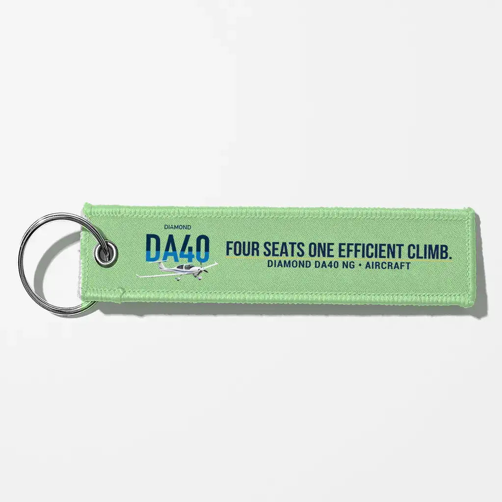 Diamond DA40 NG Aviator Key Chains - Light Green