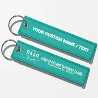 Thumbnail for Diamond DA40 NG Aviator Key Chains - Turquoise - Personalized