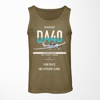 Thumbnail for Diamond DA40 design on green army tank top