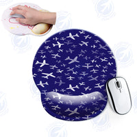 Thumbnail for Different Sizes Seamless Airplanes Designed Ergonomic Mouse Pads