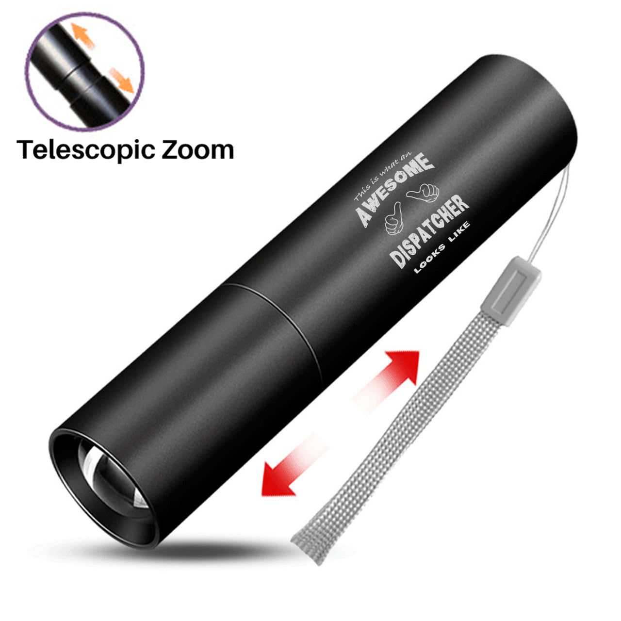 Dispatcher Designed Mini LED Emergency Flashlight