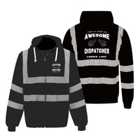 Thumbnail for Dispatcher Designed Reflective Zipped Hoodies