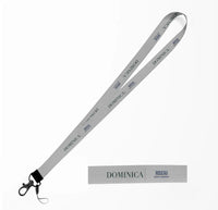 Thumbnail for Dominica Country Series lanyard - light gray