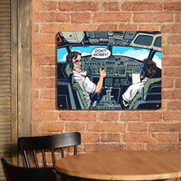 Thumbnail for Don't Worry Thumb Up Captain Printed Metal Sign