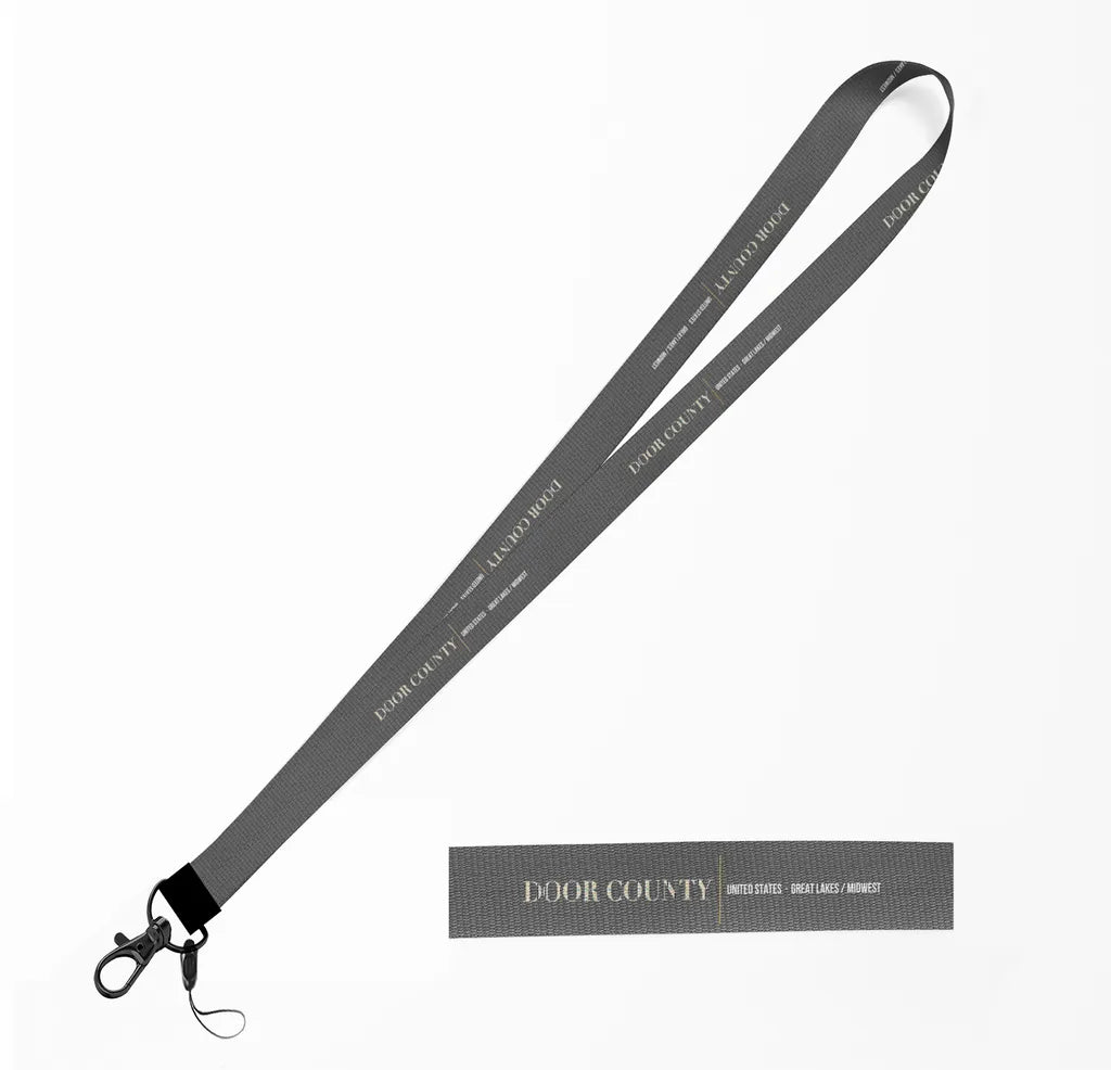 Door County City Series lanyard - gray