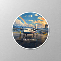 Thumbnail for Dornier 228-212 - 3D - Circle Sticker - Close-up