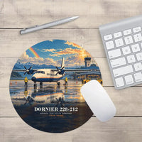 Thumbnail for Dornier 228-212 - 3D + Name - Round Mouse Pad - Full Print