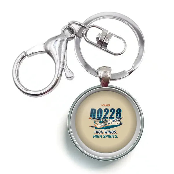 Dornier 228-212 - Cartoon - Circle Key Chain - Beige