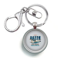 Thumbnail for Dornier 228-212 - Cartoon - Circle Key Chain - Light Gray