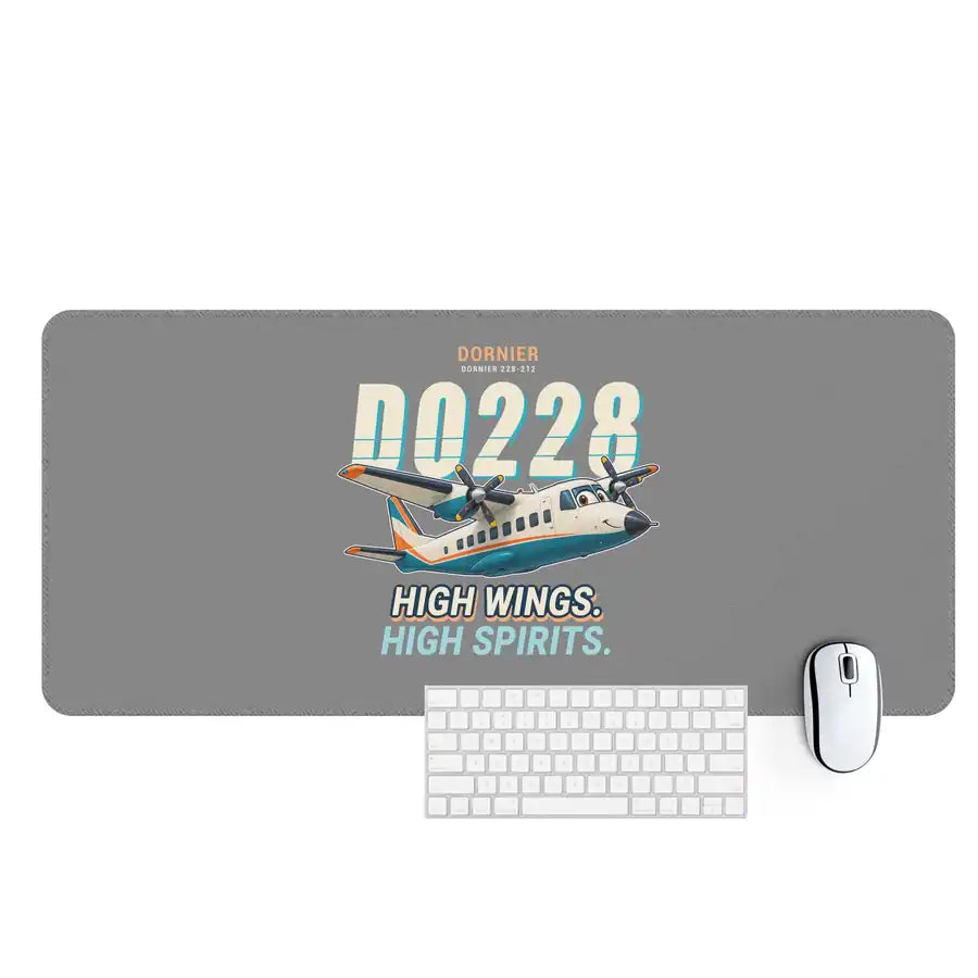 Dornier 228-212 - Cartoon - Desk Mat - Gray
