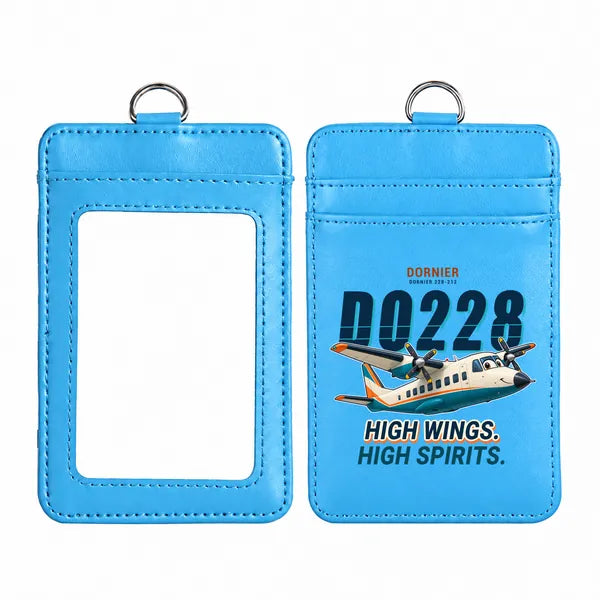 Dornier 228-212 - Cartoon - ID Card Holder - Blue