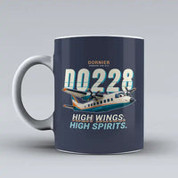 Thumbnail for Dornier 228-212 - Cartoon - Mug - Dark Blue