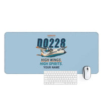 Thumbnail for Dornier 228-212 - Cartoon + Name - Desk Mat - Light Blue