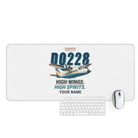 Thumbnail for Dornier 228-212 - Cartoon + Name - Desk Mat - White