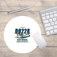 Thumbnail for Dornier 228-212 - Cartoon - Round Mouse Pad - White