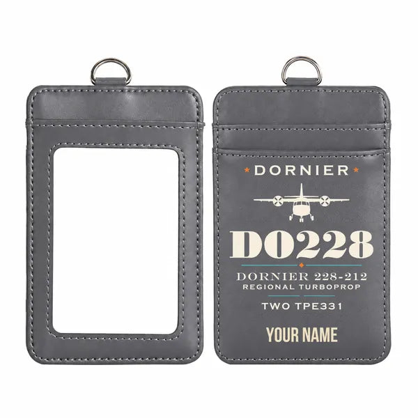 Dornier 228-212 - Heritage - ID Card Holder - Gray + Name