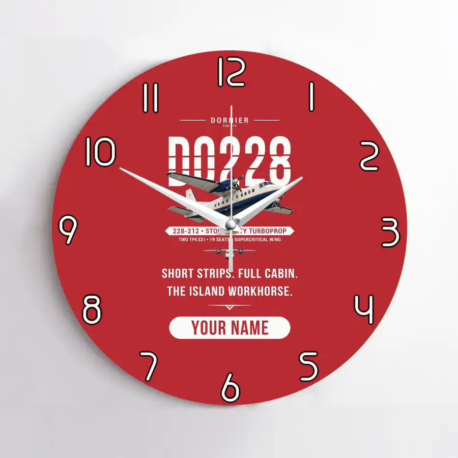 Dornier 228-212 - Original + Name - No Frame - Red