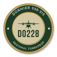 Thumbnail for Dornier 228-212 Patches - Circle - Forest Gold